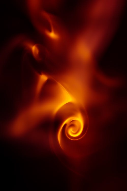 Free Red Flame in Close-up Shot Stock Photo