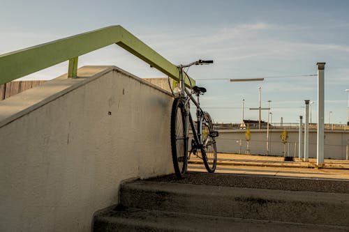 Free stock photo of bike, parking lot, stairs