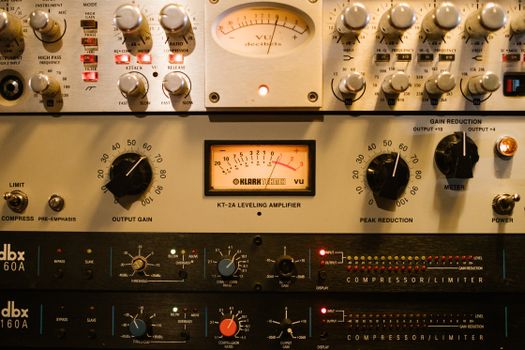 Gray and Black Audio Mixer