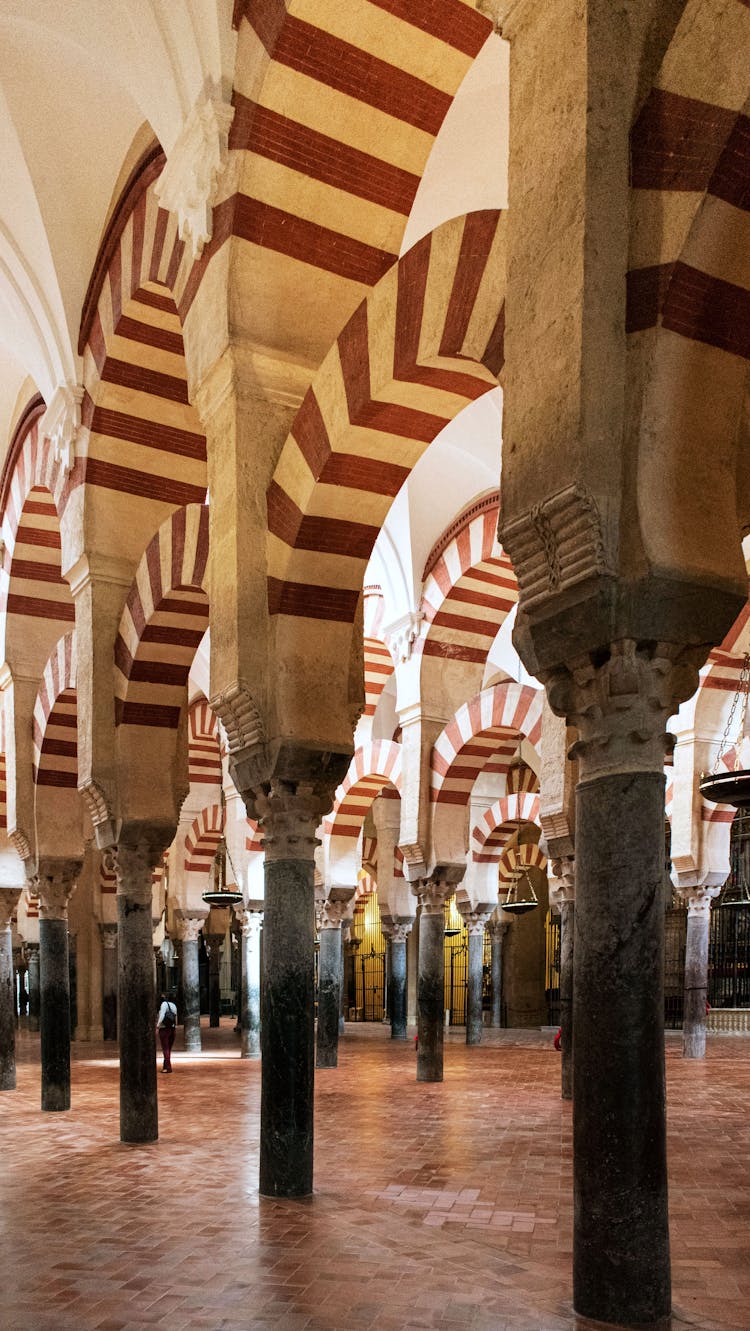 The Interior Of The Mosque Cathedral Of Cordoba