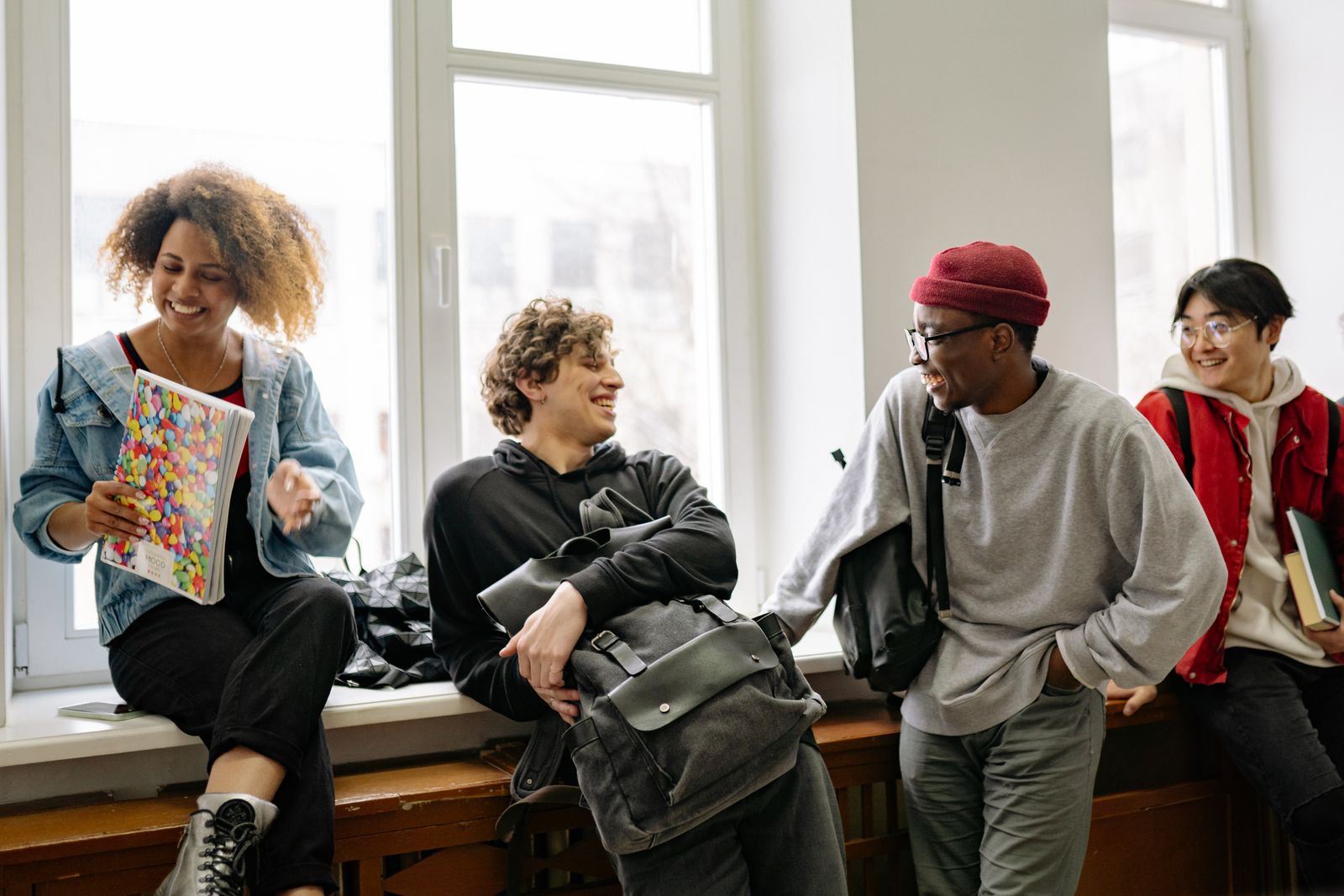 Parent and high school student having a calm back-to-school conversation