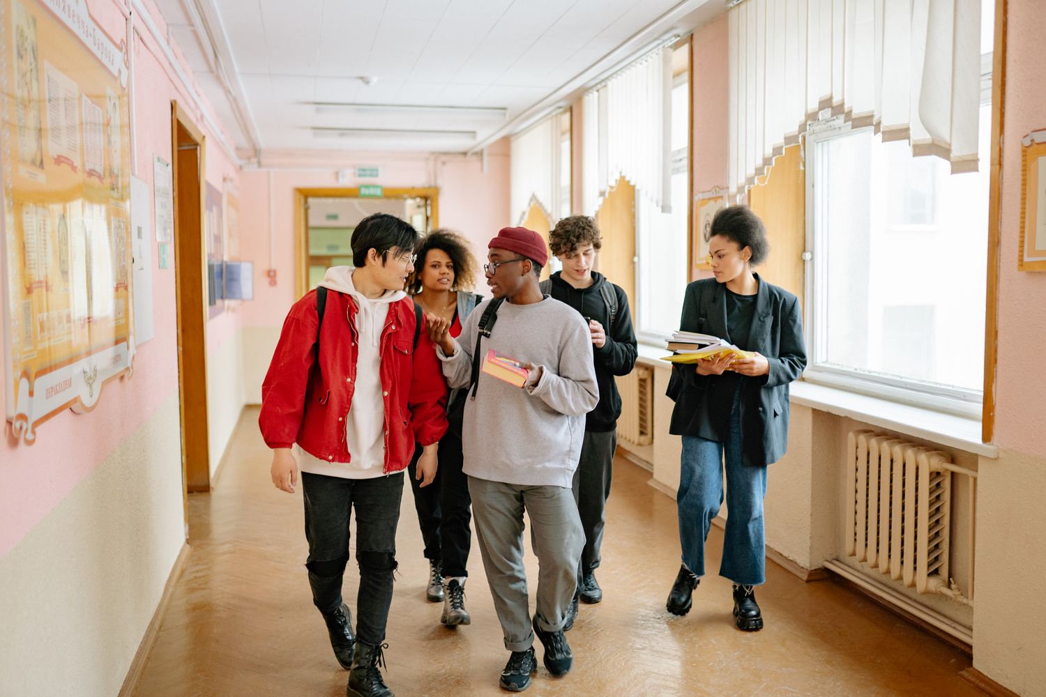 International students studying