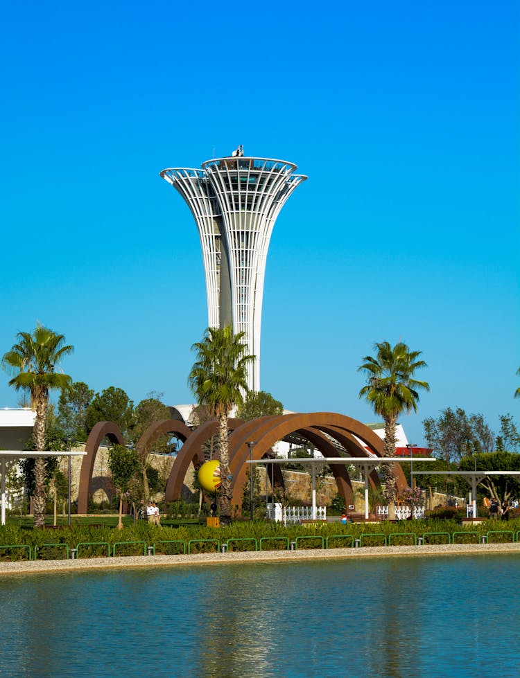 Antalya Obeservation Tower Under Blue Sky