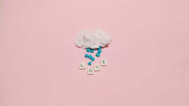 Symbolic Cloud With Text Love 