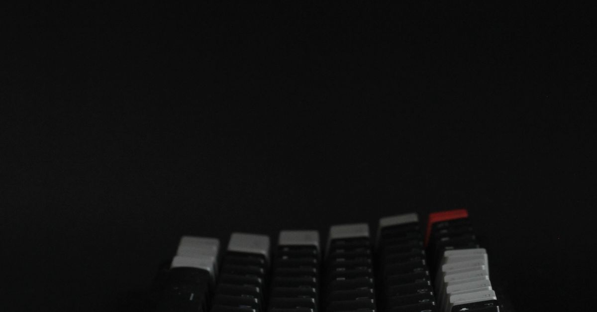 Keyboard Potrait Side View Photo Of Keyboard · Free Stock Photo