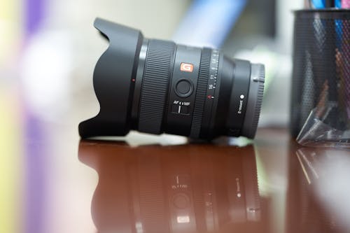 Selective Focus Photo of Black Camera Lens