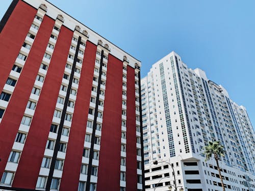 Low-Angle Shot of High-Rise Buildings