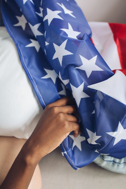 Person Holding a Flag