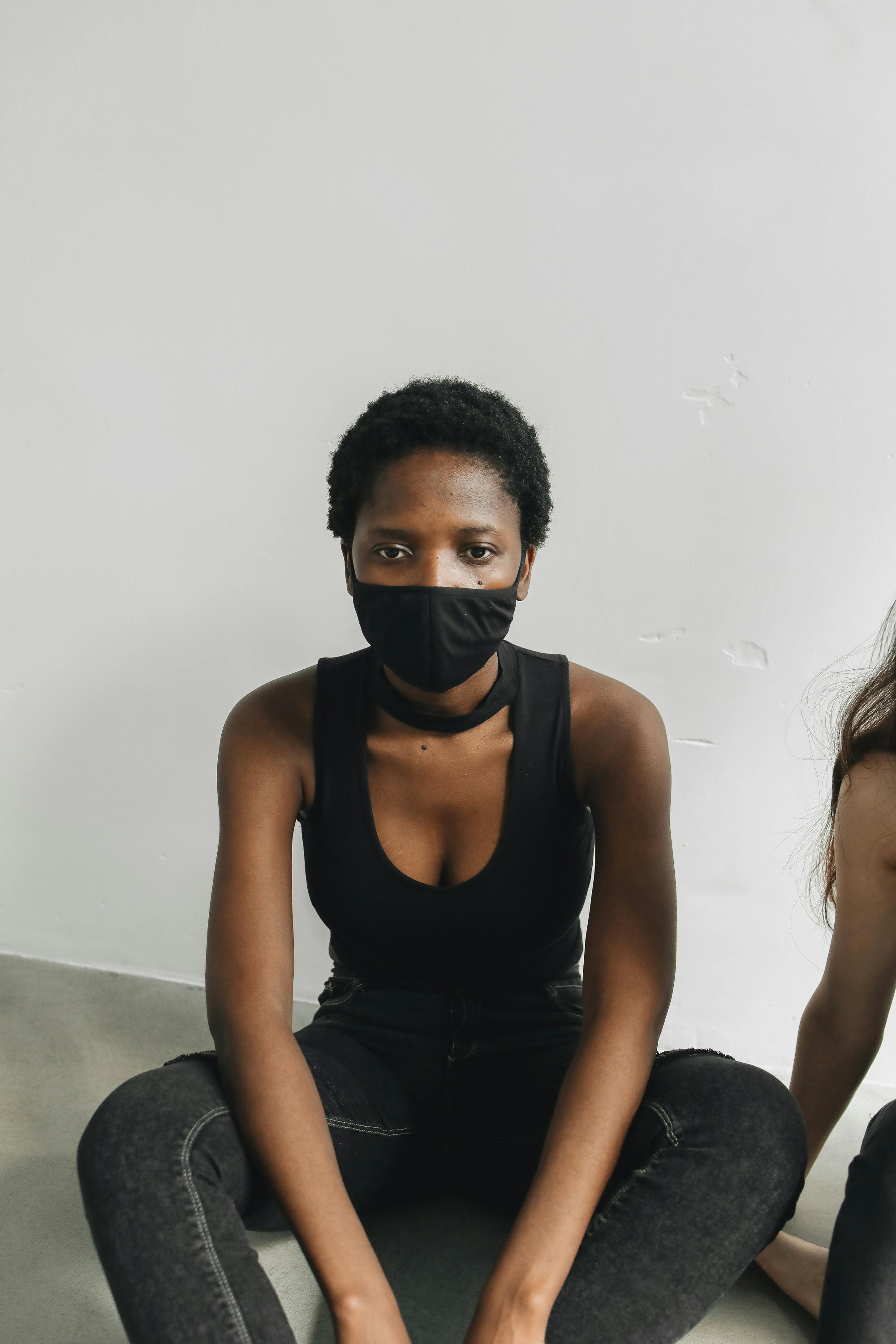 Woman Wearing a Black Face Mask · Free Stock Photo