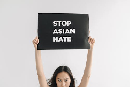 Free Woman Holding a Signage Stock Photo