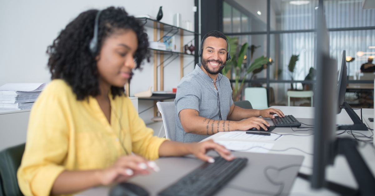 generative ai banking A diverse call center team working efficiently with headsets and computers, ensuring quality customer s generative ai banking A diverse call center team working efficiently with headsets and computers, ensuring quality customer s
