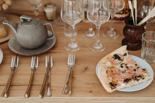 Pizza Slices on a Plate