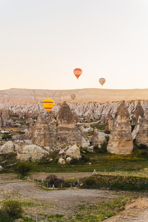 Free Hot Air Balloons in the Sky Stock Photo