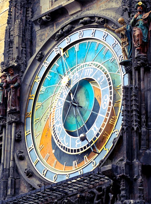 Free Astronomical Clock in Prague Stock Photo