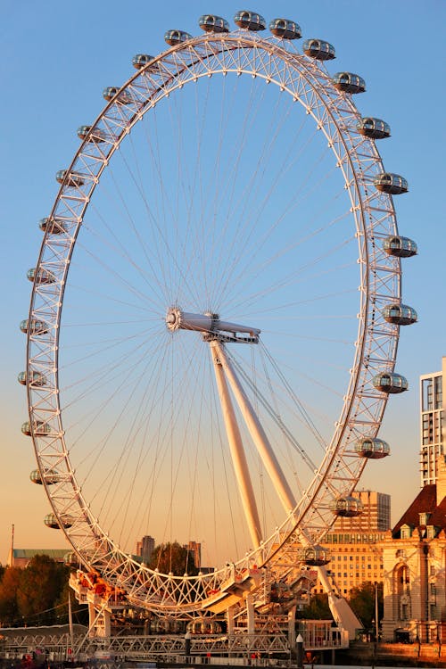 관람차, 놀이공원, 런던 시티의 무료 스톡 사진