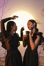 Woman in Black Dress Singing
