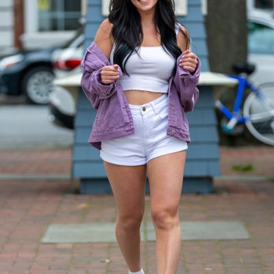 White Cropped Tank Top