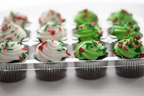 Free Close-Up Shot of Cupcakes Stock Photo