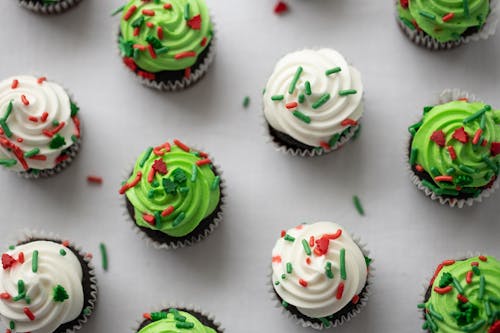 Free Cupcakes on White Surface Stock Photo