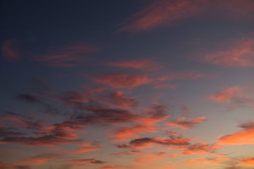 Základová fotografie zdarma na téma atmosférický večer, barva, cirrusy