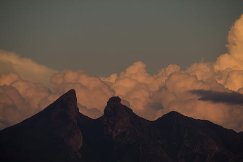 Cloud Formation Over the Rocky Mountain Peak