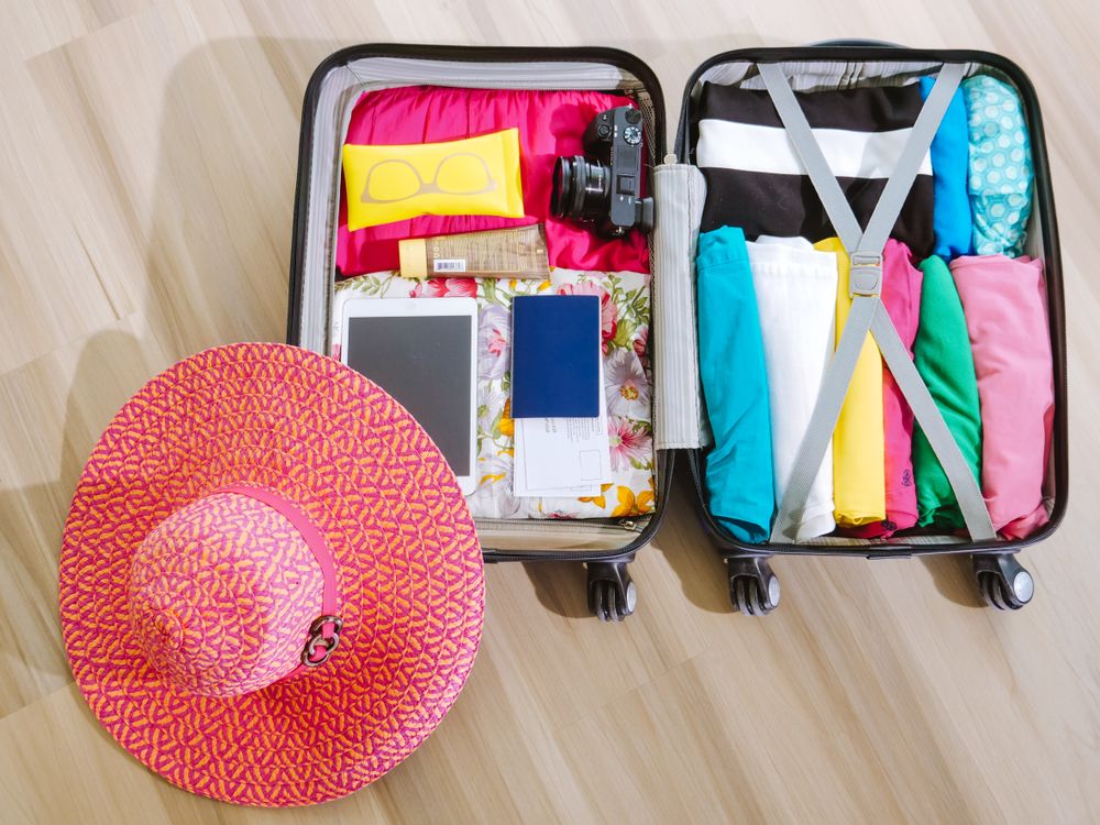 Preparing luggage for Hajj journey