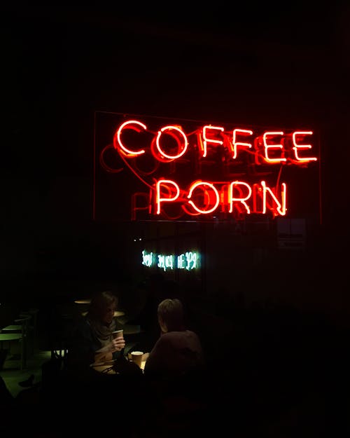People inside a Dark Café