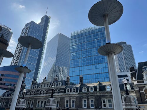 Low-Angle Shot of High Rise Buildings in the City