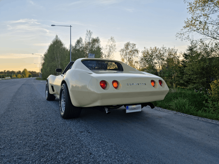 Chevrolet Corvette On The Road