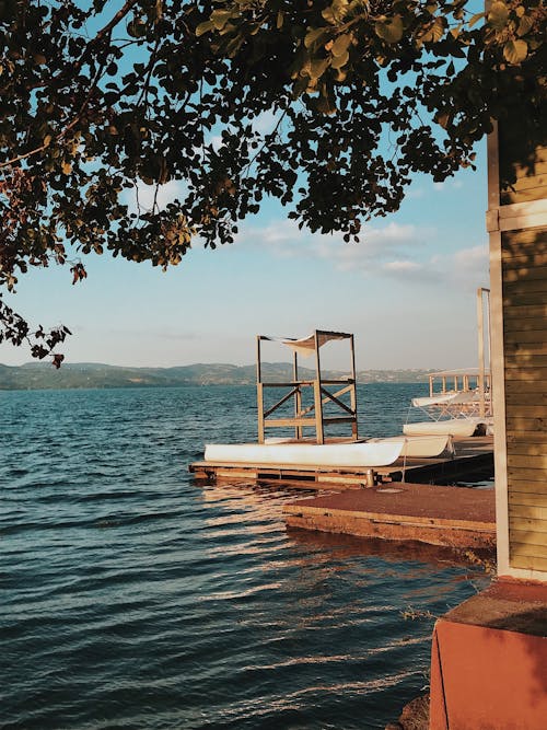 Floating Dock on the Water Surface