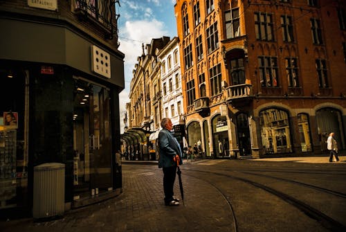 Man Holding Umbrella