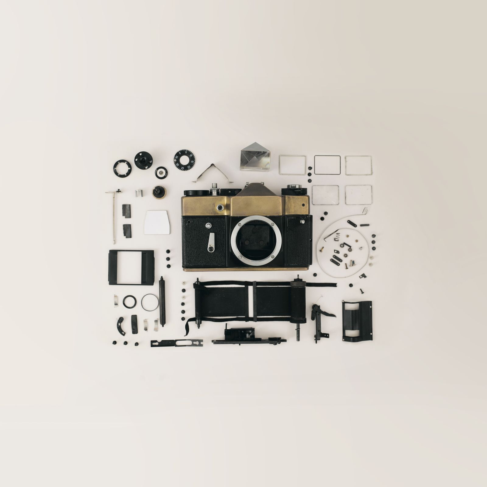 Camera bag and field-ready camera kit in a realistic setup
