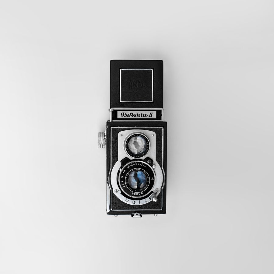Vintage Camera Top-Down