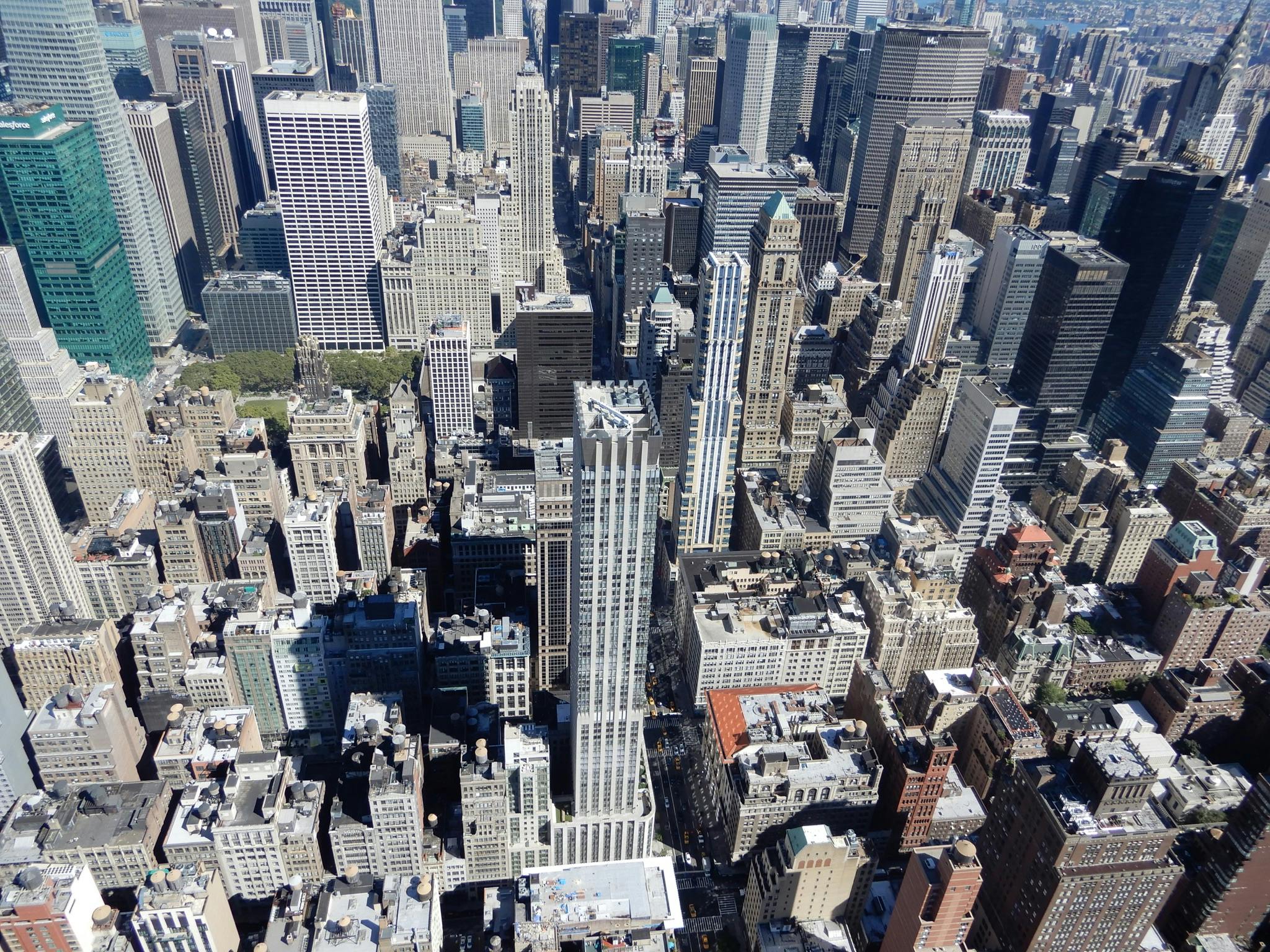 Free stock photo of Looking down from the Empire States Building
