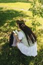 A Student Flipping Pages of a Book