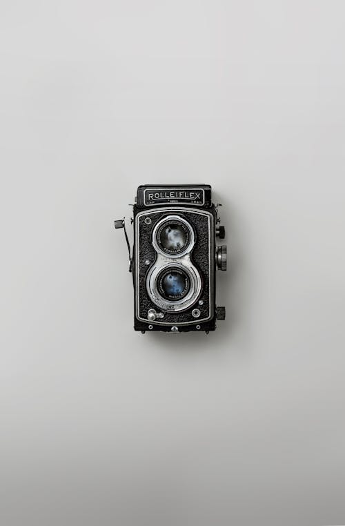 Czarny Projektor Szpulowy Rolleiflex