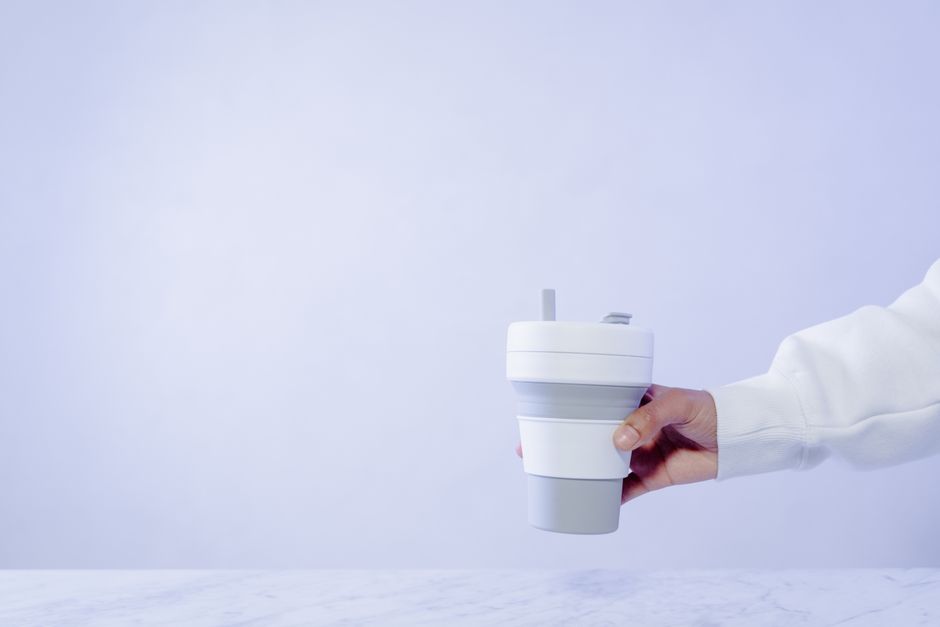 Collapsible Silicone Travel Cup 12oz