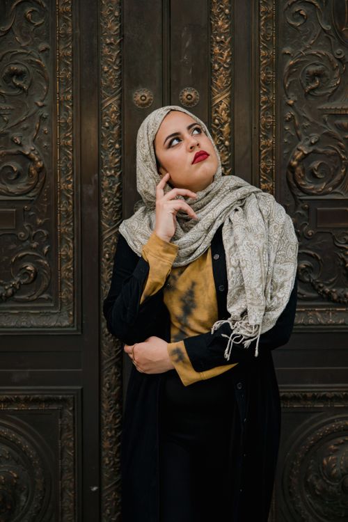 Woman Wearing Hijab and Black Dress · Free Stock Photo