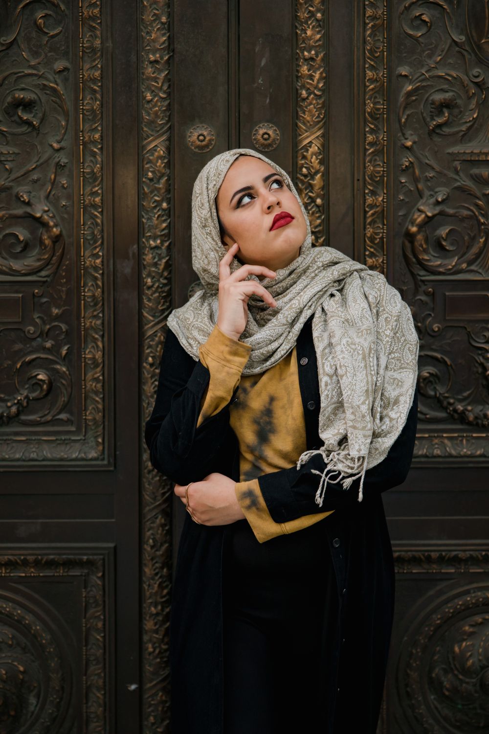 Woman Wearing Hijab and Black Dress · Free Stock Photo