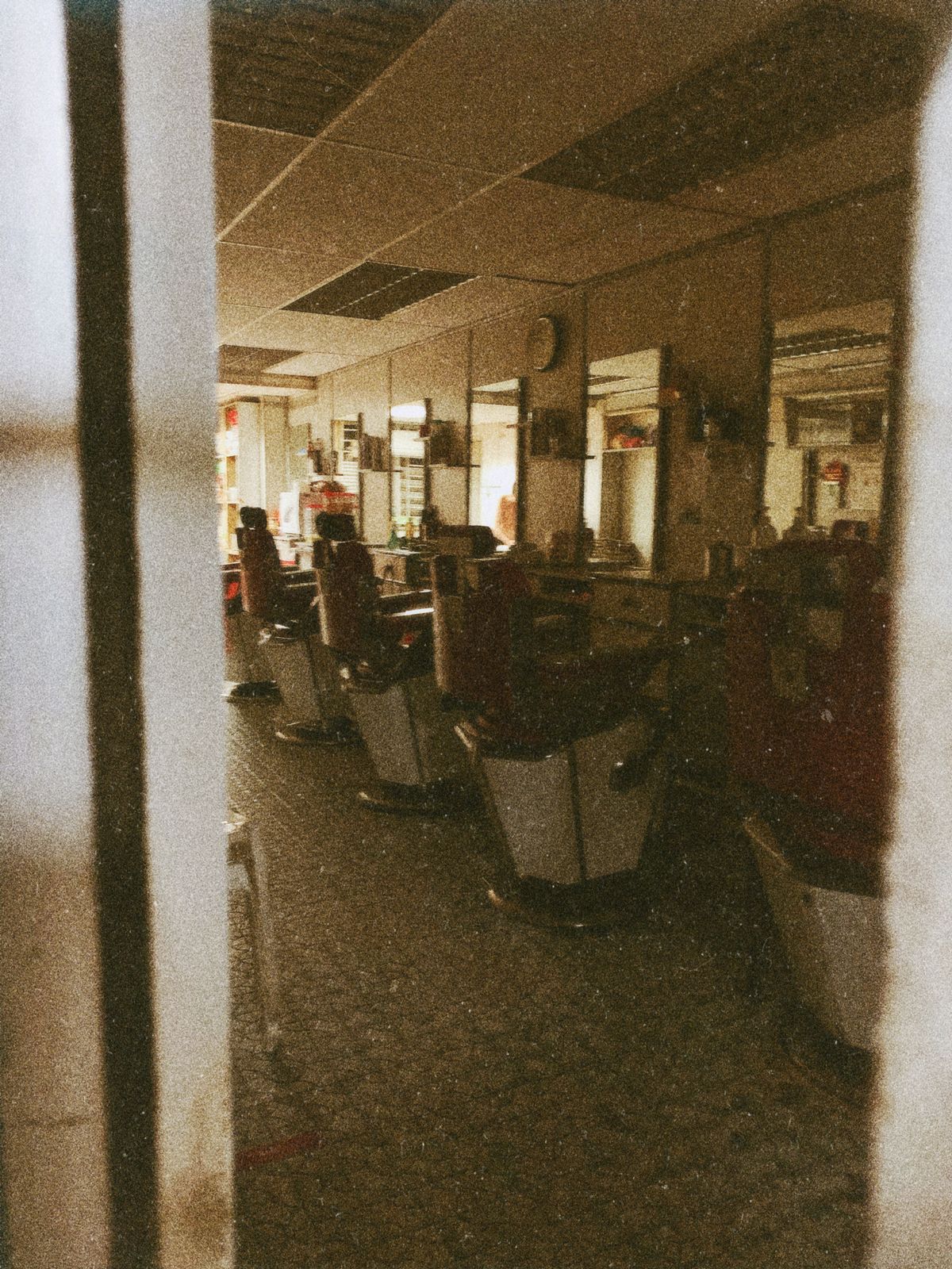 Interior de barbearia clássica