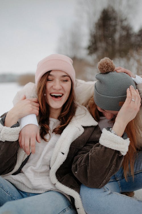Free Happy Best Friends Laughing Together Stock Photo