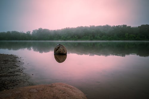 A Rock by the Lakeside