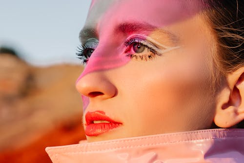 Close up of a Woman with Eye Makeup