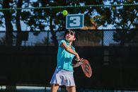 Girl Playing Tennis