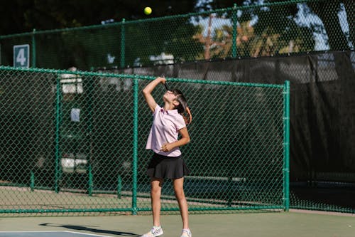 Girl Playing Tennis