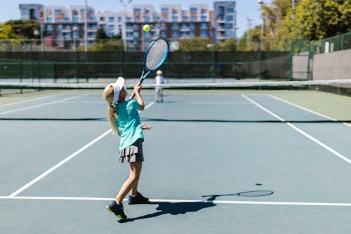 Girl Playing Tennis