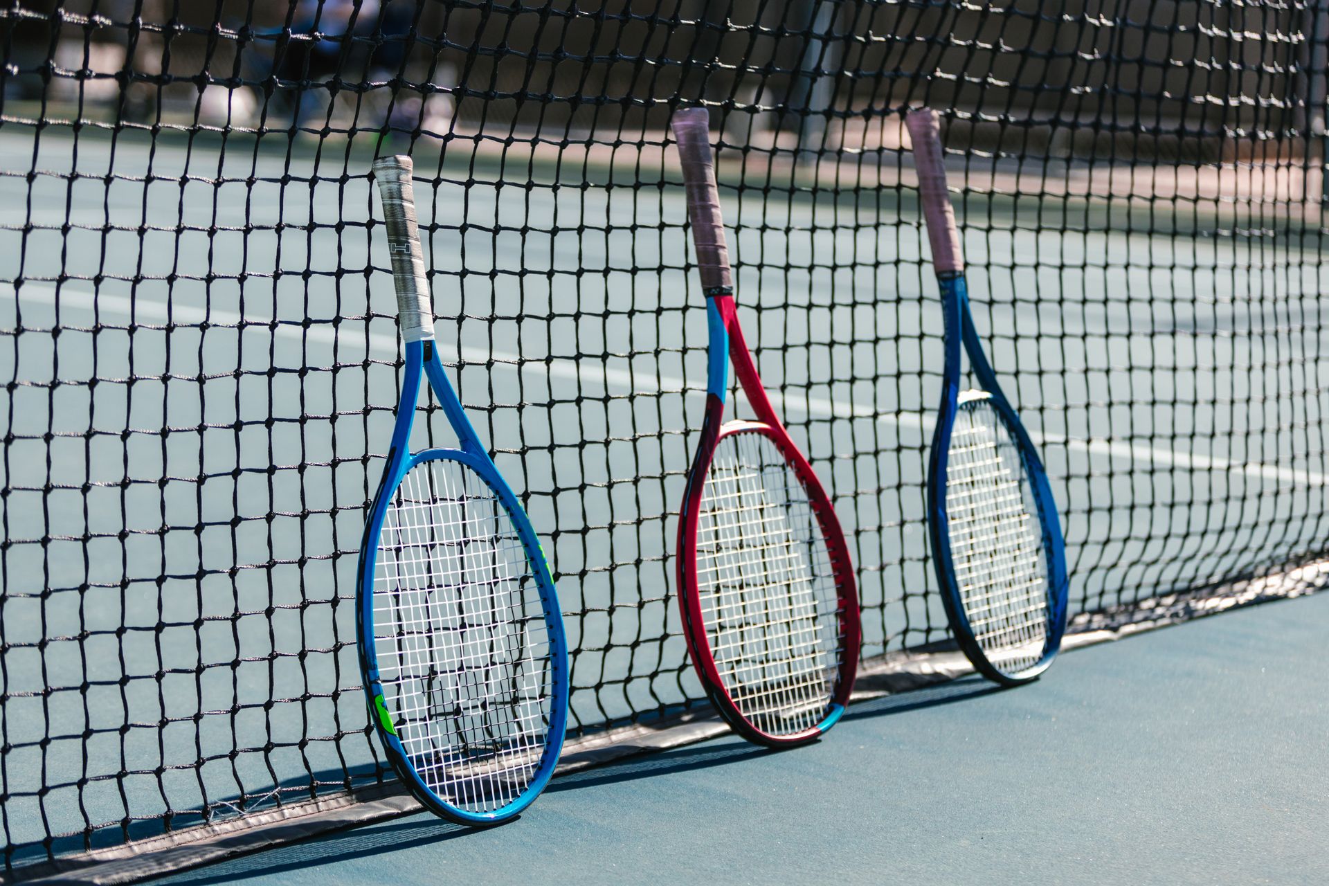 Blue hard court