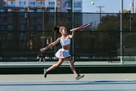 Girl Playing Tennis