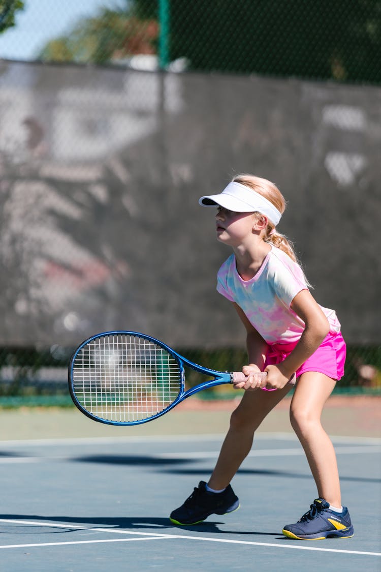 Girl Playing Tennis