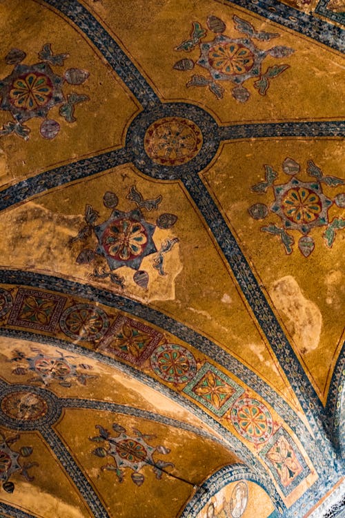 Byzantine Mosaics in Hagia Sofia, Istanbul,Tureky 